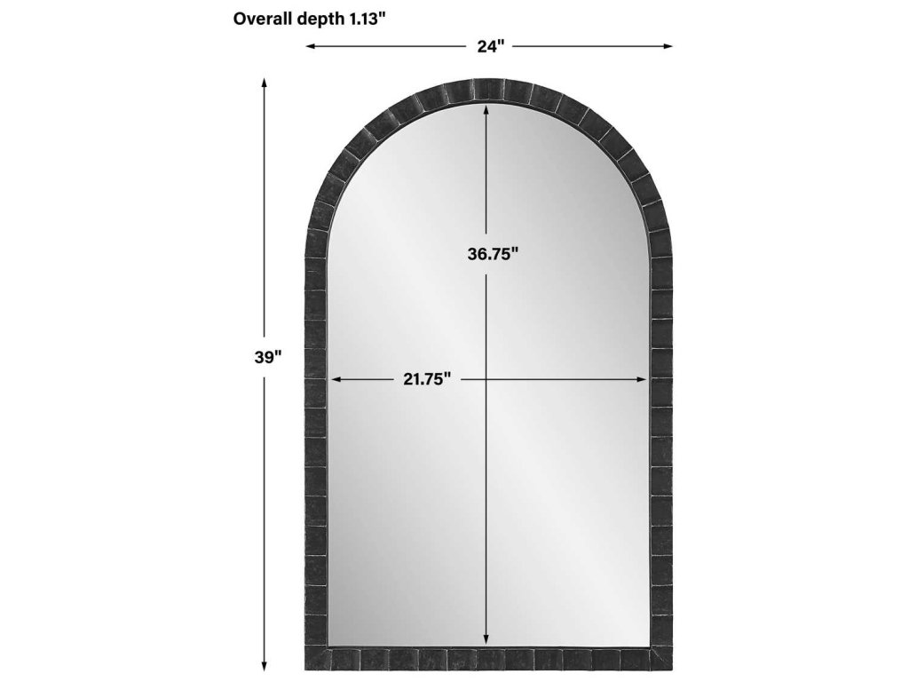 Dandridge Arch Mirror, Black - image 5