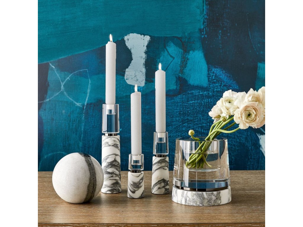 Optic Candleholder/Vase - Marble - image 3