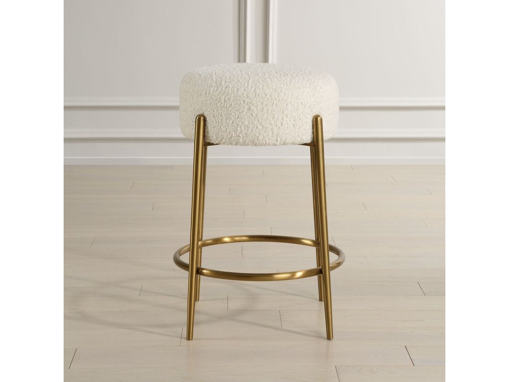 Arles Counter Stool, Brass - image 2