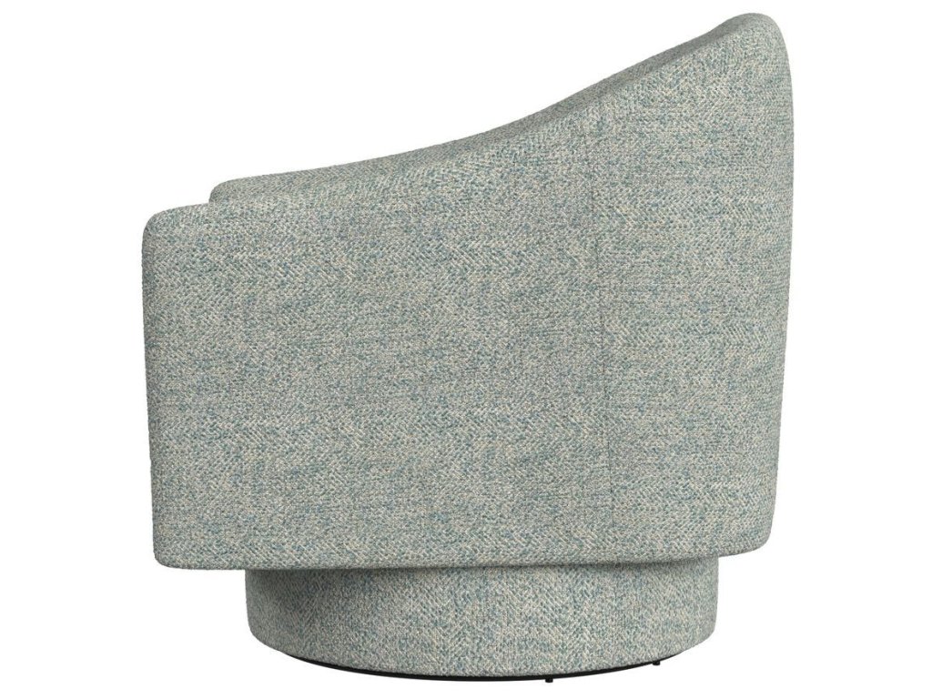 Coupe Swivel Chair - Tweedy Bird Sky - image 2