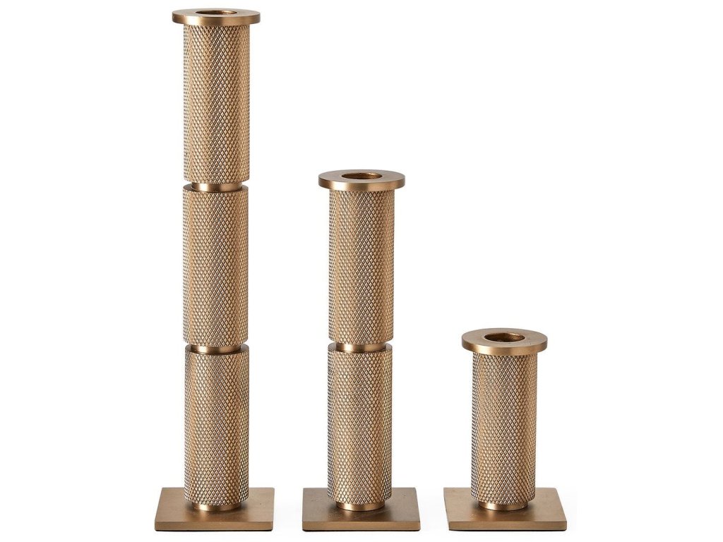 Knurled Taper Candleholders, S/3 - main image