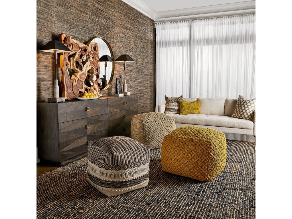 Feeling Knotty Pouf - Dandelion - image 1