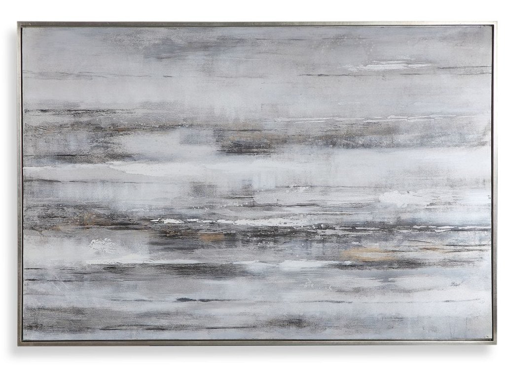 Smoky Waves Hand Painted Canvas - main image