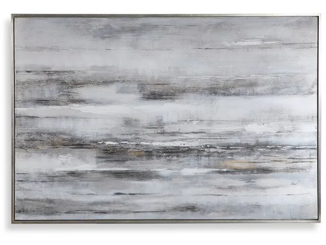 Smoky Waves Hand Painted Canvas