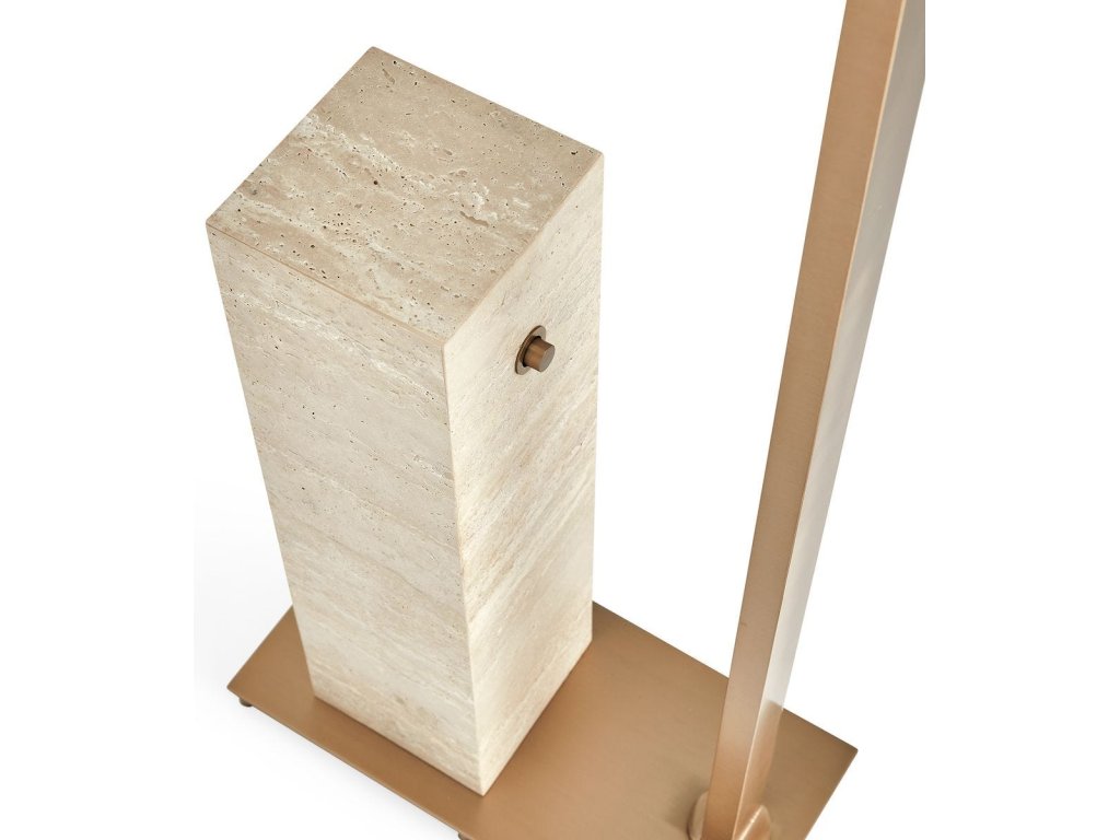 Illume Drink Stand - Travertine/Brass - image 5