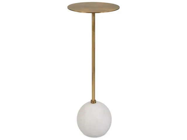 Gimlet Drink Table, White