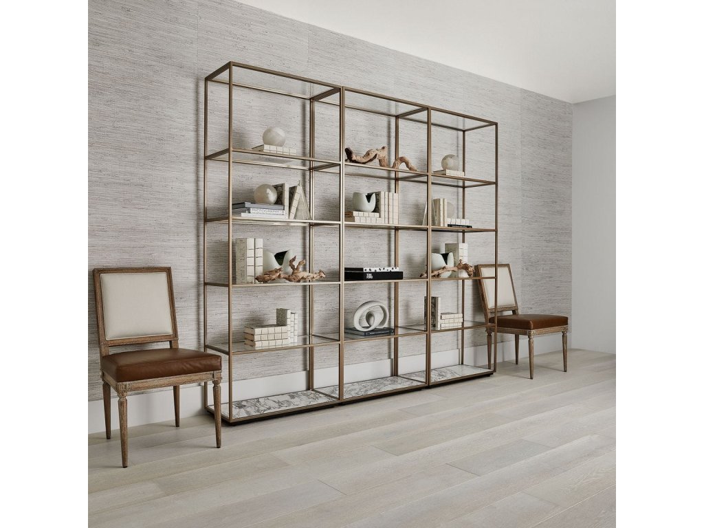 Floating Plane Etagere - Marble/Brass - image 1