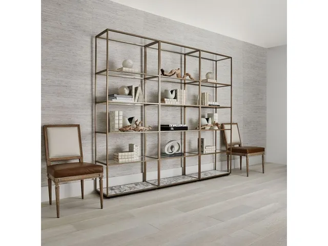 Floating Plane Etagere - Marble/Brass
