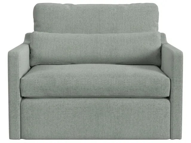 Slope Swivel Chair-And-A-Half - Criss Cross Sea Salt