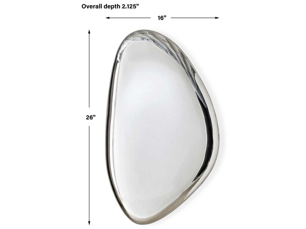 Jelly Bean Wall Sculpture - 26X16 Silver - image 5