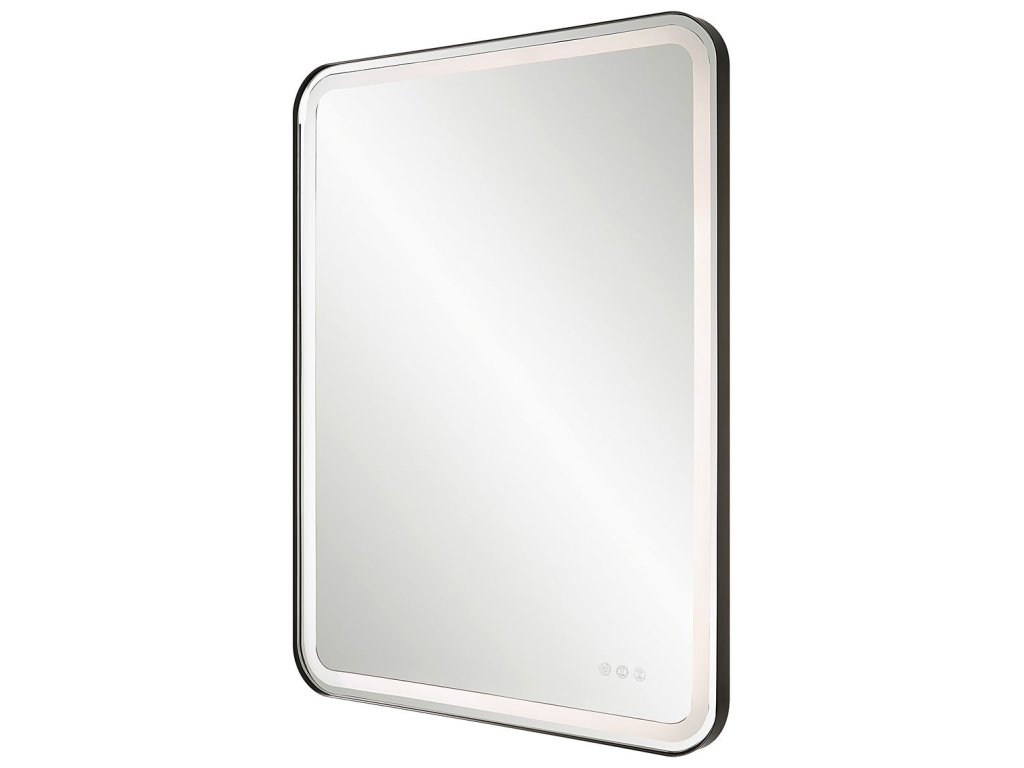Crofton Lighted Large Mirror, Black - image 3
