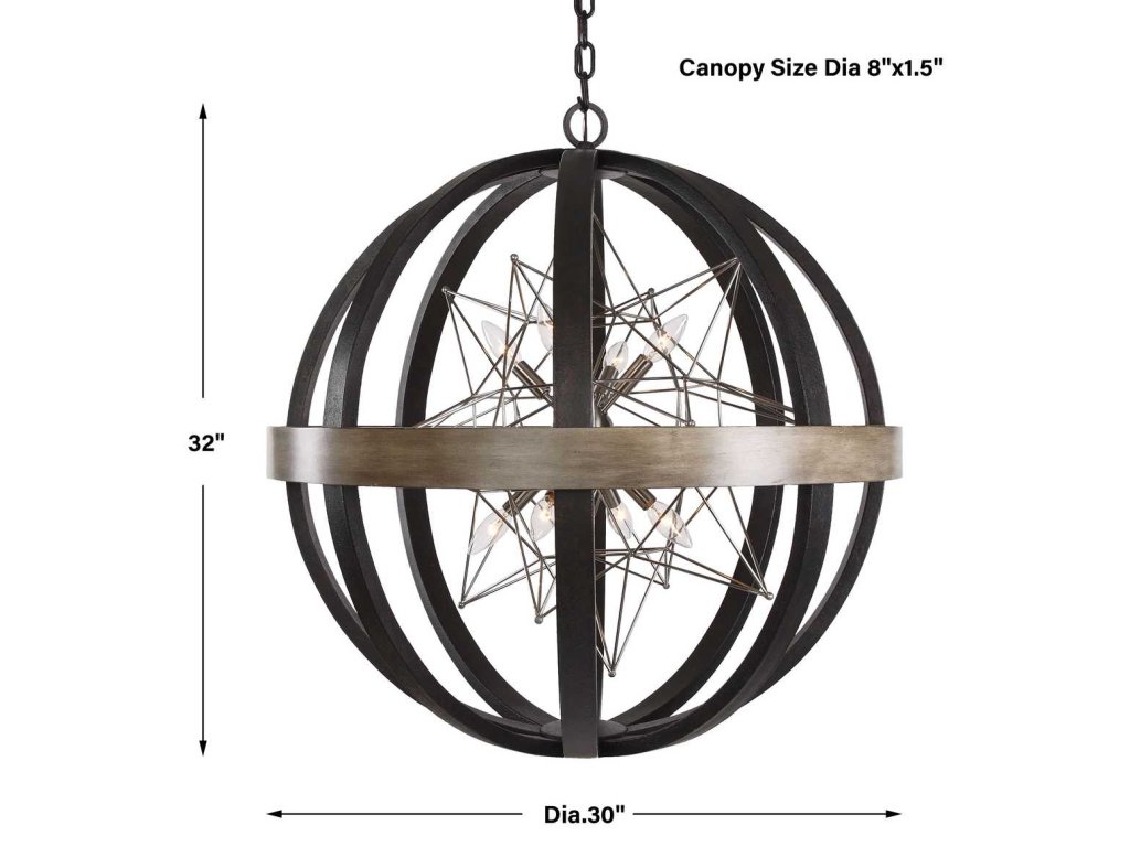 Polaris, 8 Lt Chandelier - Large - image 5