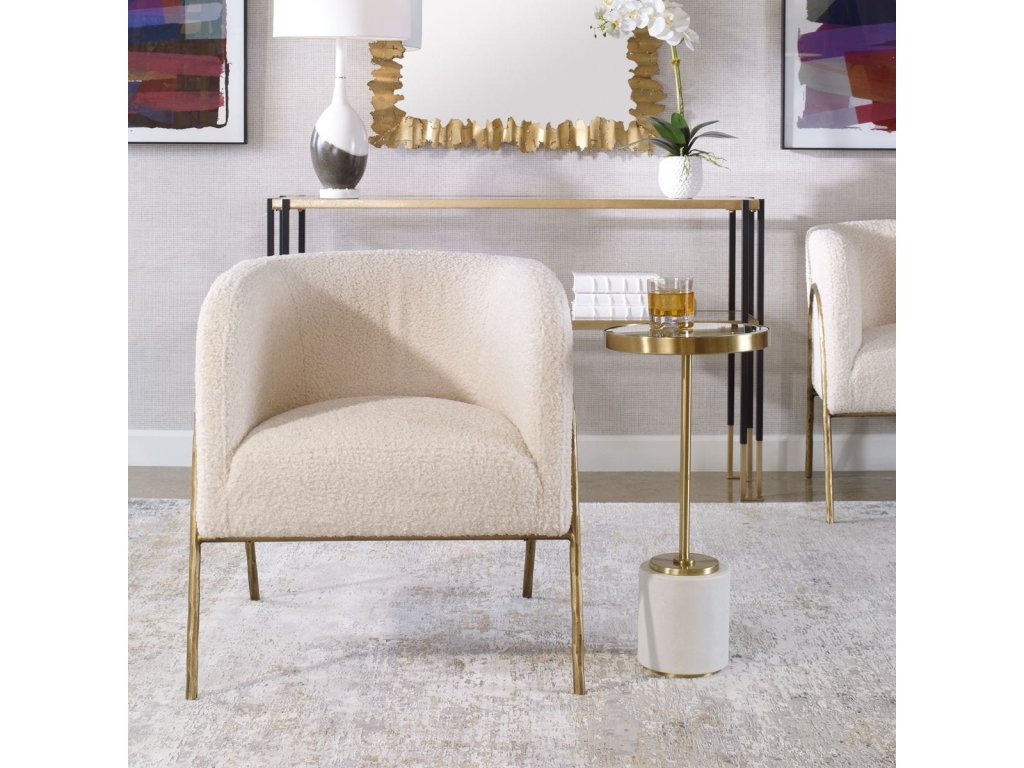 Jacobsen Accent Chair, Natural Shearling - image 6