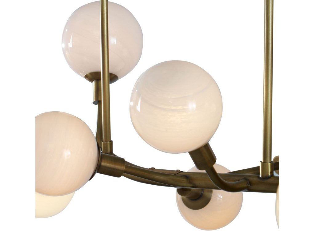 Meandering, 14 Lt Pendant - Brass - image 5