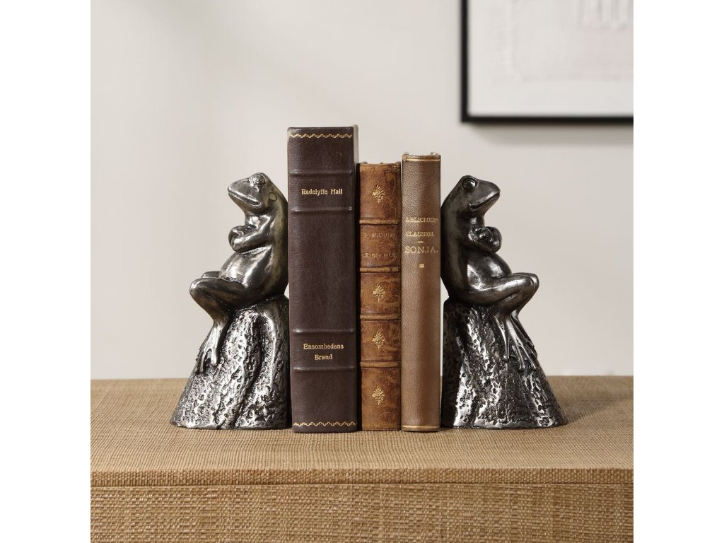 Daydreaming Frogs, Bookends, S/2 - image 1