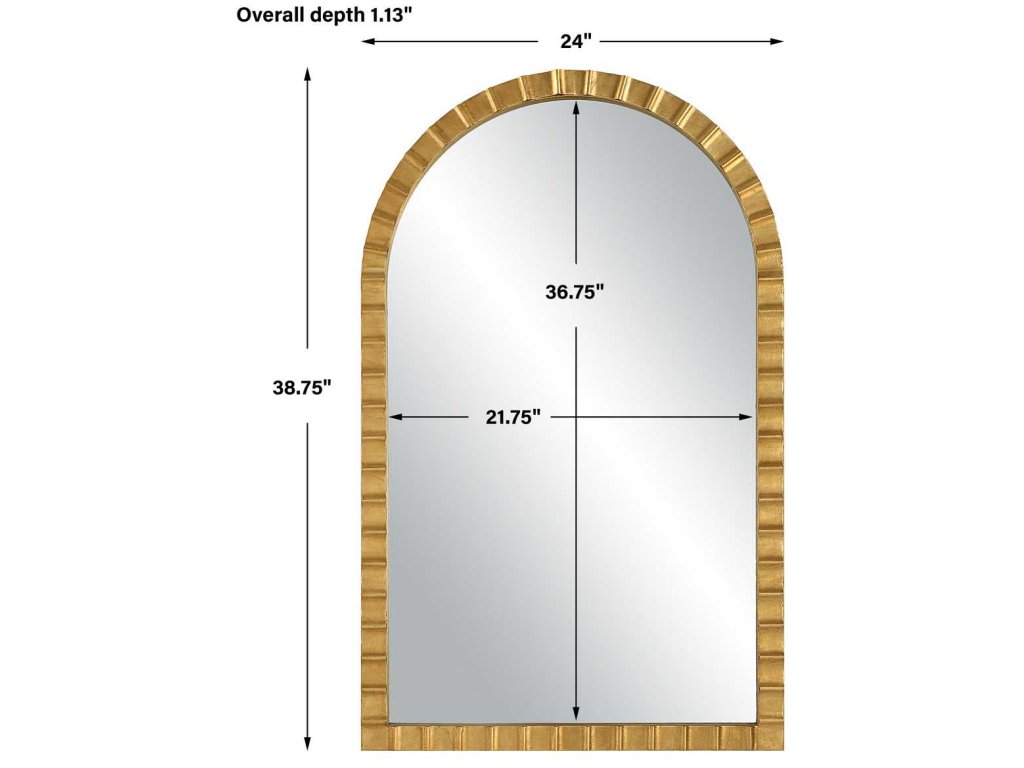 Dandridge Arch Mirror, Gold - image 2