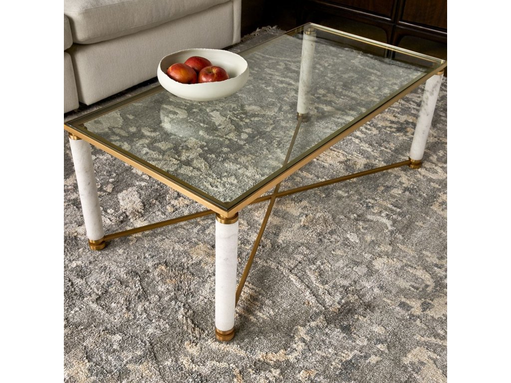 White Pillar Coffee Table - image 7