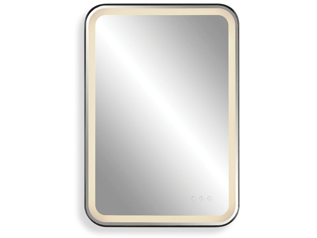 Crofton Lighted Vanity Mirror, Black - main image