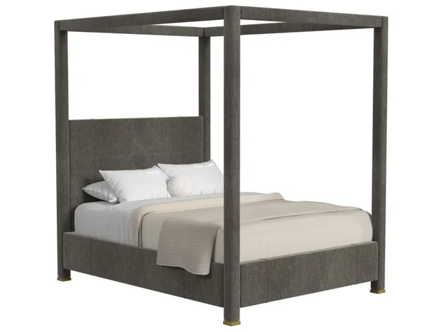 Hibernate Canopy Bed, Queen - Lux Graphite , 3 Cartons