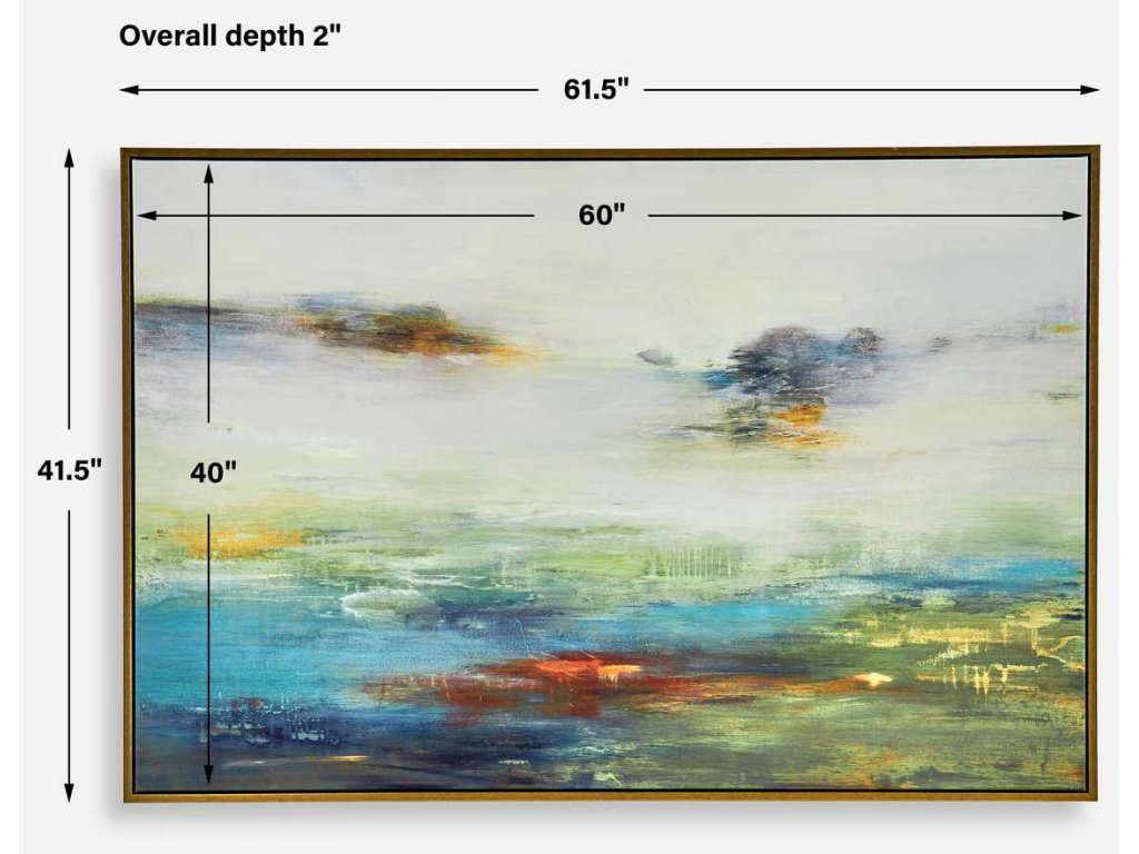 Textured Land Framed Canvas - image 4