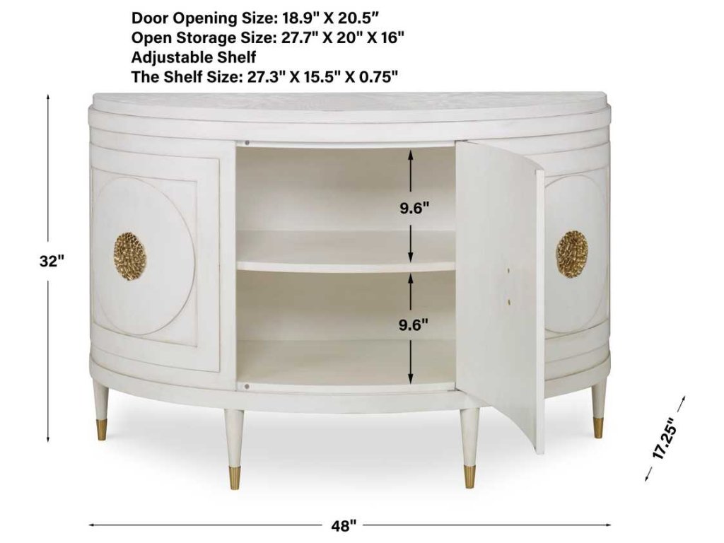Paris 48 Inch Console Cabinet - White - image 11