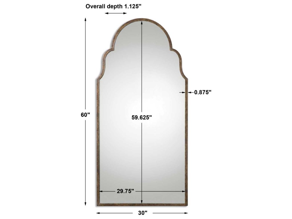 Brayden Tall Arch Mirror, Bronze - image 2