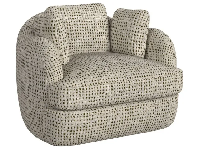 Scoop And A Half Swivel Chair - Dashing Olive