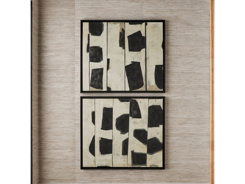 On The Line Framed Canvases, S/2 - image 1