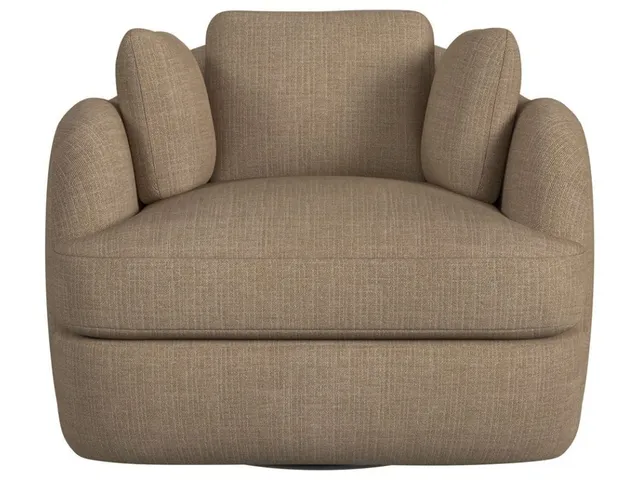 Scoop And A Half Swivel Chair - Lush Tawny