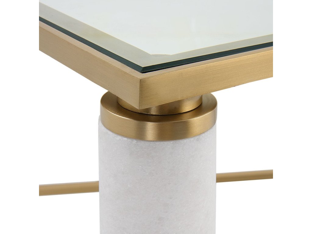 White Pillar Coffee Table - image 5