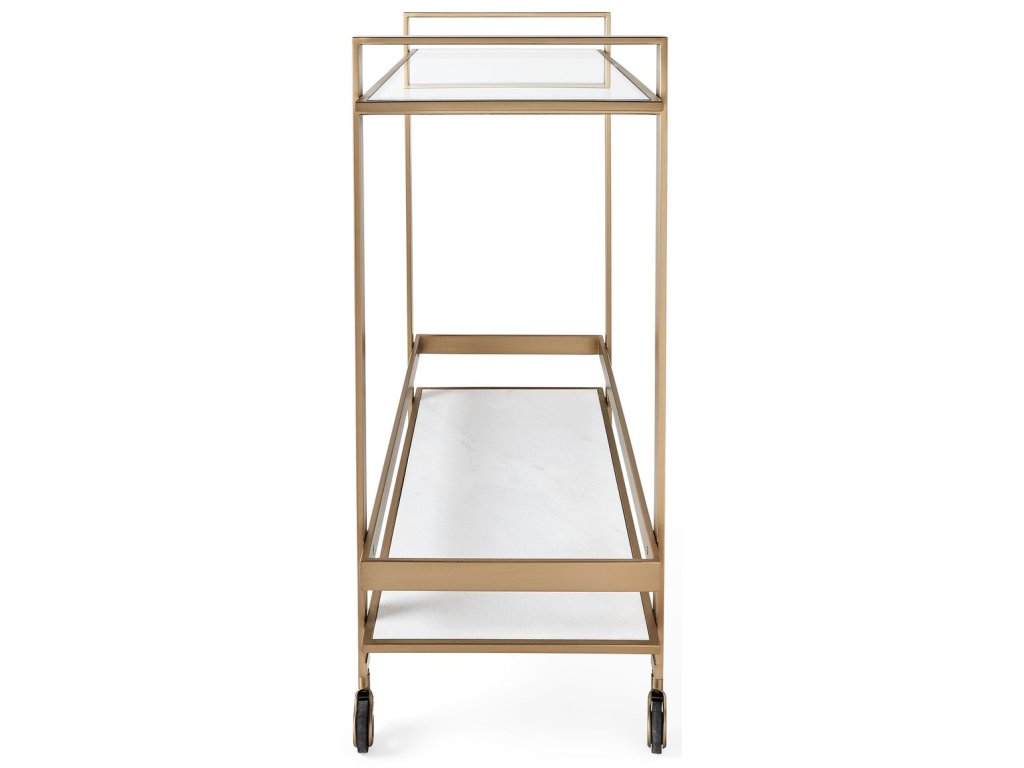 Roll Along Bar Cart - Brass - image 3