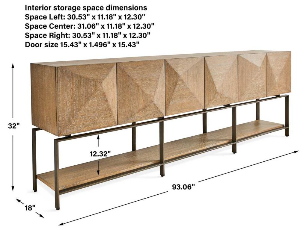 Trapezoid 6 Door Cabinet - image 8