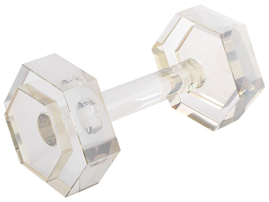 Dumbbell Sculpture - Crystal - image 3