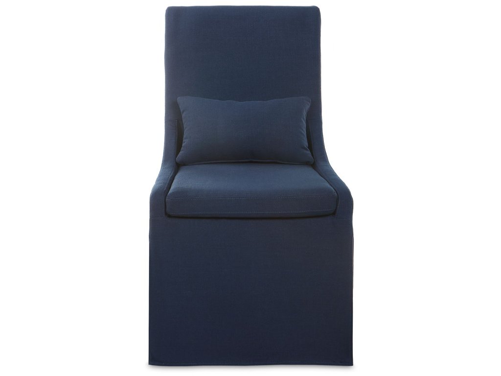 Coley Armless Chair, Denim - main image