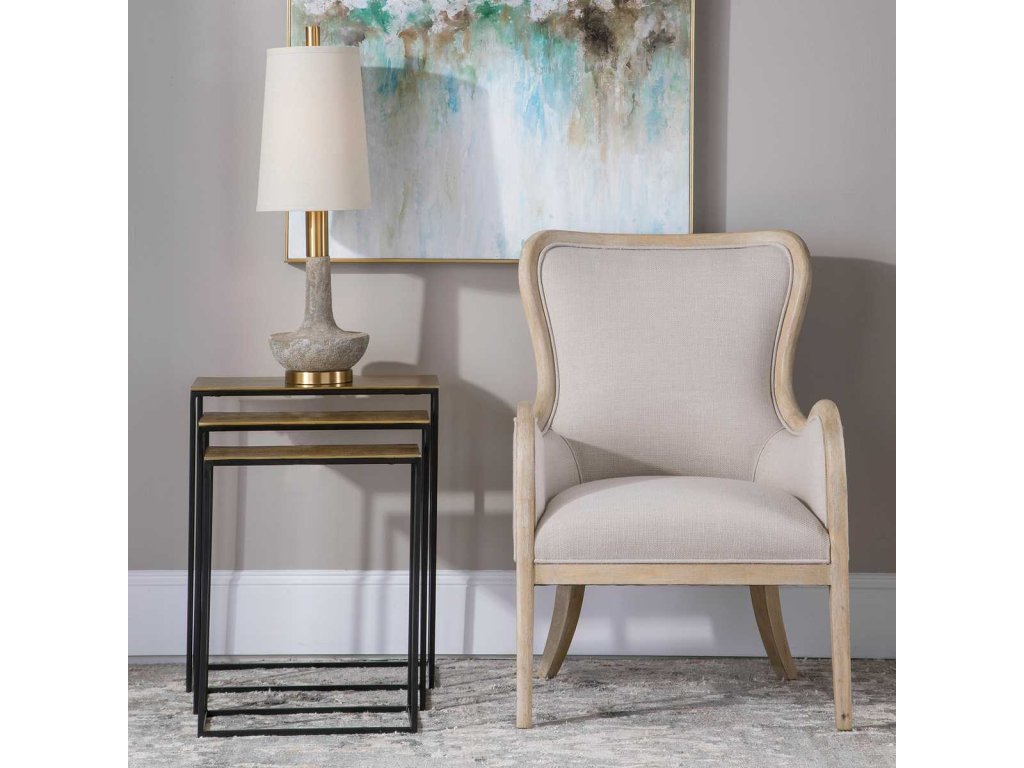 Coreene Nesting Tables, Gold, S/3 - image 1