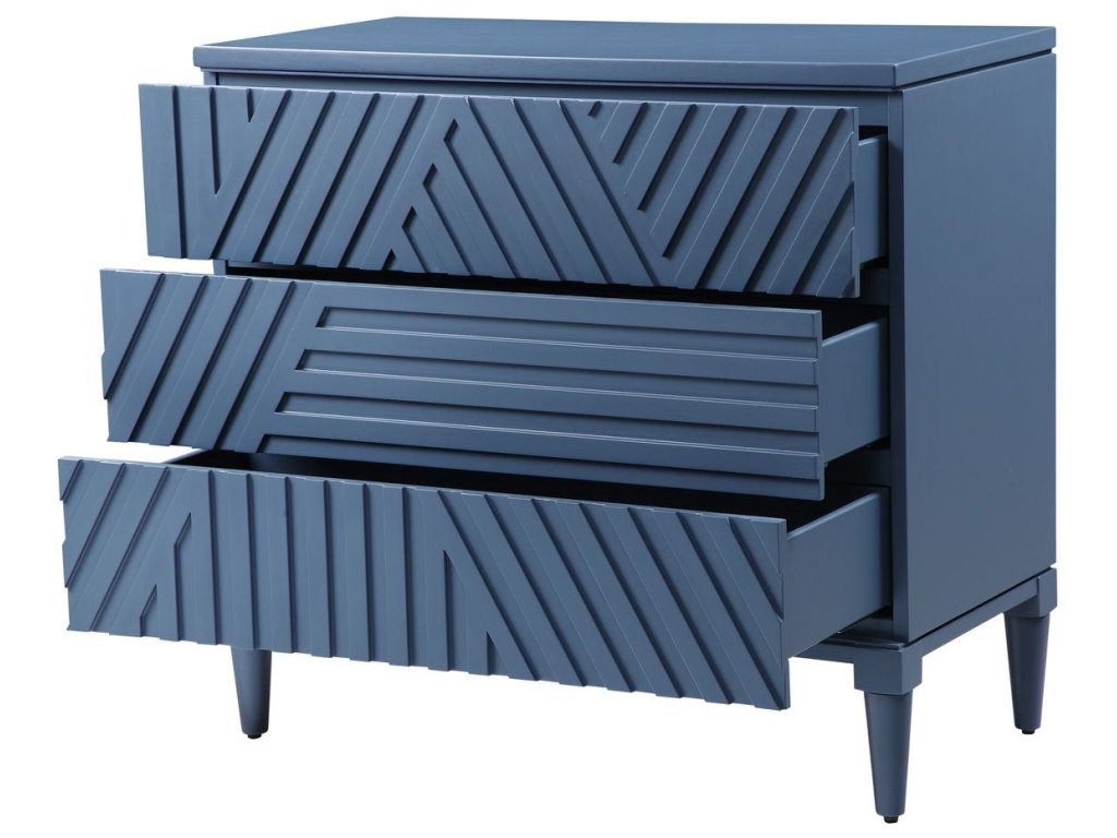 Colby 3 Drawer Chest, Blue - image 4