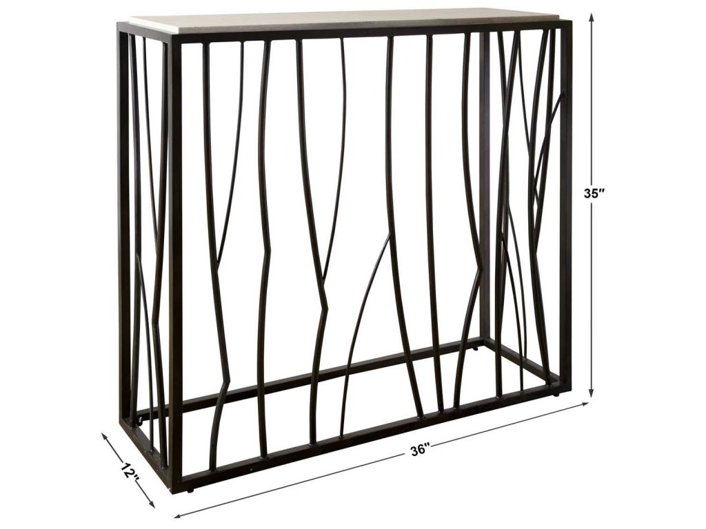 Reed Console Table, 2 Cartons - image 5