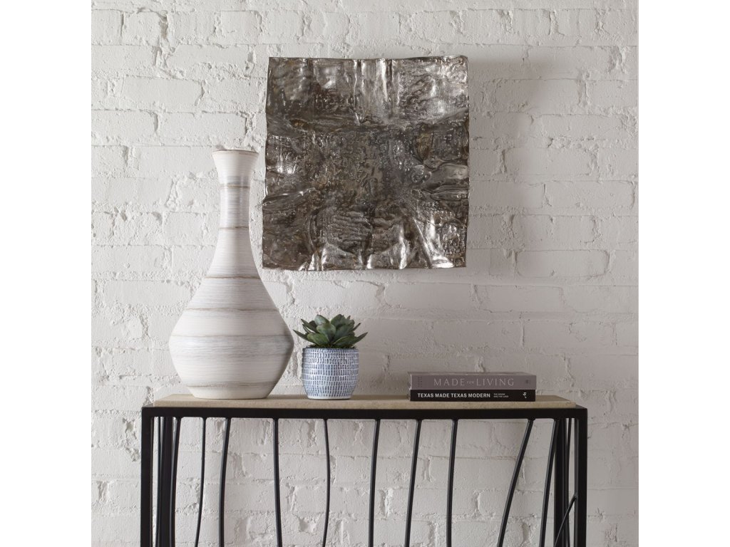 Archive Metal Wall Decor, Nickel - image 1