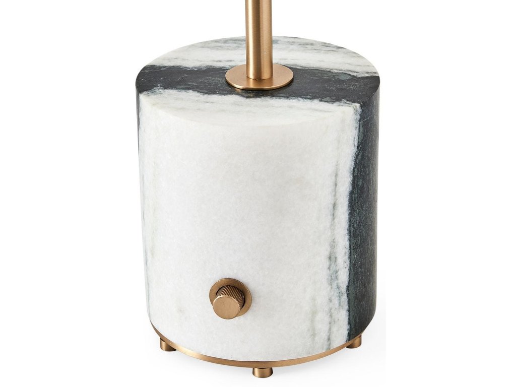 Pivot Table Lamp - Panda Marble/Brass - image 4