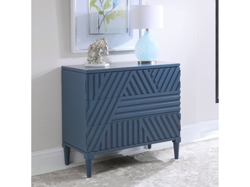 Colby 3 Drawer Chest, Blue - image 2