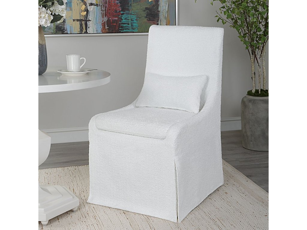 Coley Armless Chair, White - image 6