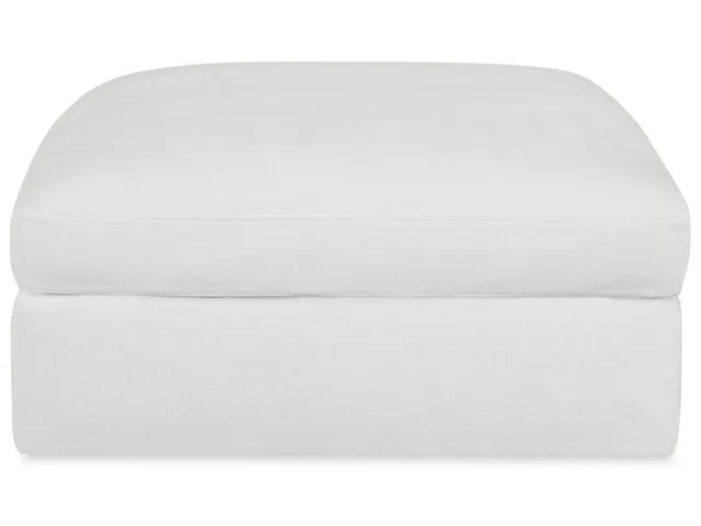 Slope Sofa, Ottoman - Alabaster Chenille