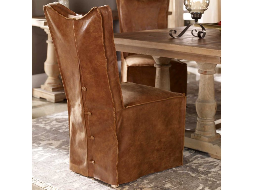 Delroy Armless Chair, Cognac, 2 Per Box, Priced Each - image 7