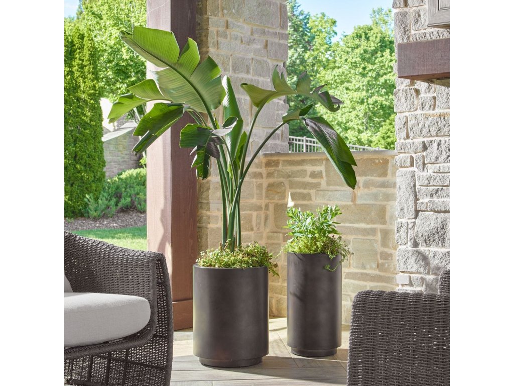 Volcan Outdoor Planters, S/2 - image 1