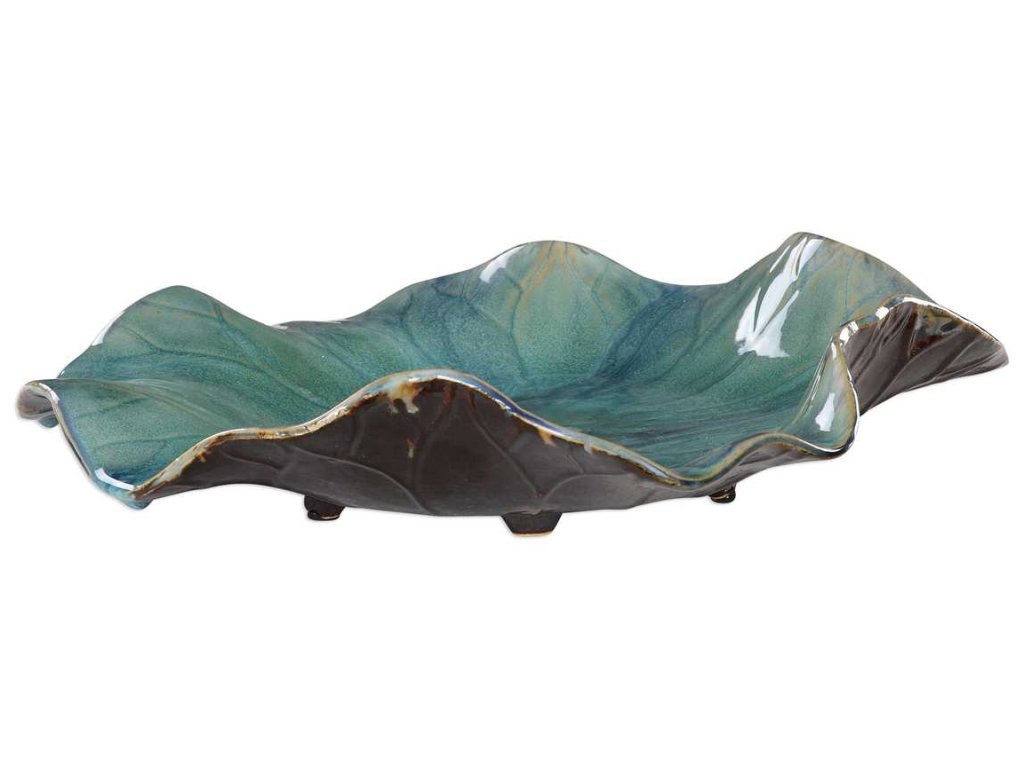 Abella Ceramic Outdoor Wall Decor, Aqua, S/3 - image 2