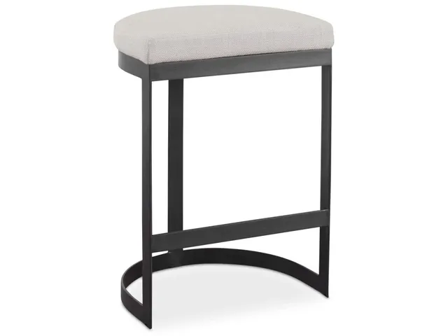 Ivanna Counter Stool, Black - Beige