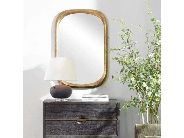 Malone Mirror, Brass - Alternative View