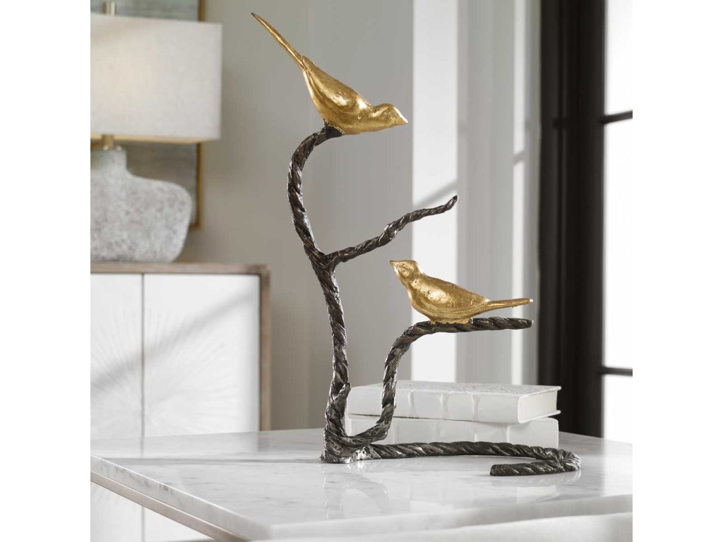 Birds On A Limb Sculpture - image 2