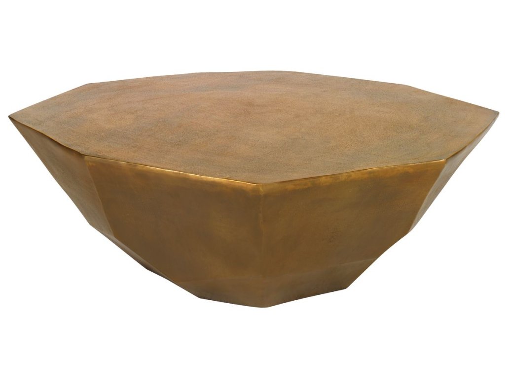 Cathenna Coffee Table - Brass Large - main image