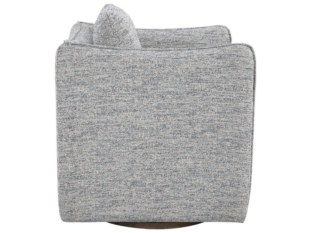 Corben Swivel Chair, Blue - image 4